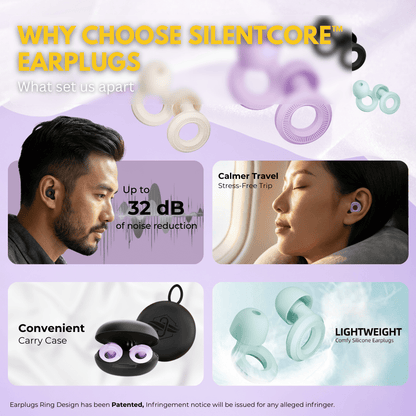 SilentCore™ Earplugs - Sleep & Focus | 4 Sizes