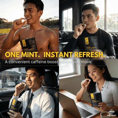 Active Caffeine Mints - Refresh & Focus | 35 Mints