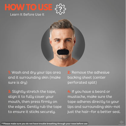 Premium Mouth Tapes - Athletic & Sleep | 35 PCS