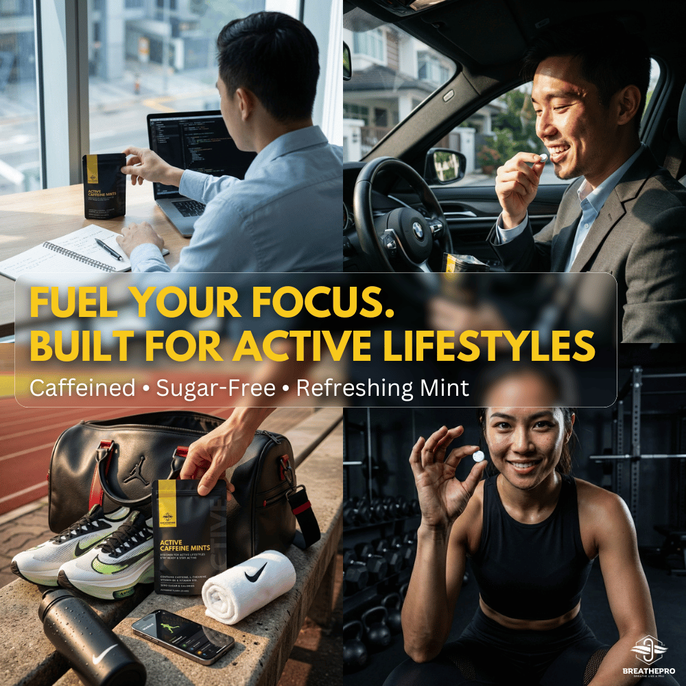 Active Caffeine Mints - Refresh & Focus | 35 Mints
