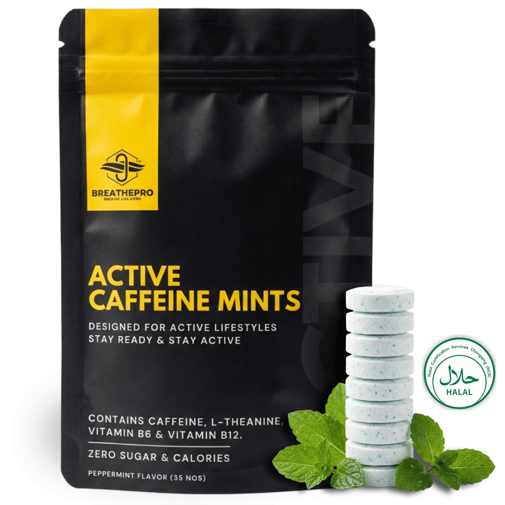 Active Caffeine Mints - Refresh & Focus | 35 Mints