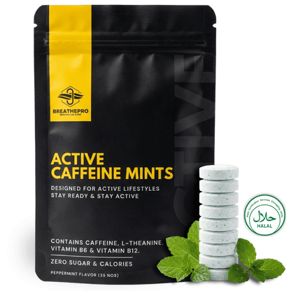 Active Caffeine Mints - Refresh & Focus | 35 Mints